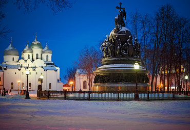 Русская зима в Великом Новгороде