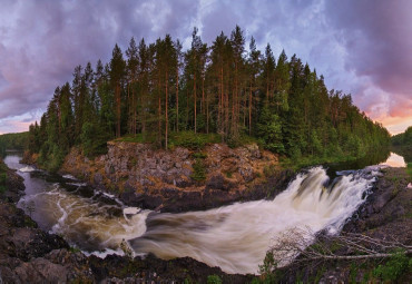 А в Карелии - белые ночи + Рафтинг по реке Шуя. Петрозаводск - Кижи - Сортавала - Кемь - Соловецкий.