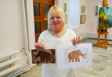 Мастер-класс в технике высокой печати на офортном станке