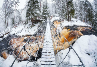 10 чудес Карелии. Лучшее за два дня (ЗИМА 22/23). Санкт-Петербург - Приозерск - Рускеала -Сортавала - Петрозаводск - Кивач - Чална.