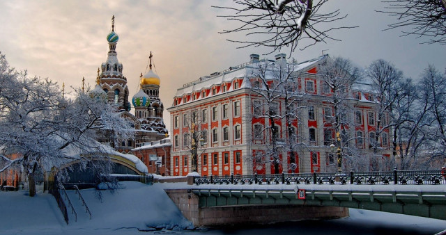 Новогодняя мозаика. Санкт-Петербург - Пушкин - Петергоф.