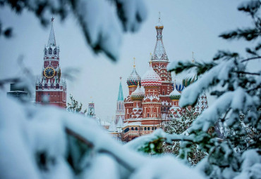 Новогоднее путешествие с Дедом Морозом и Снегурочкой. Москва.