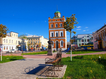 Центр города. Пересечение ул. Московской и ул. Ленина