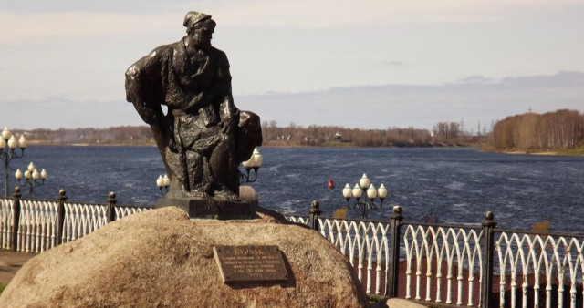 Скульптура "Бурлак"